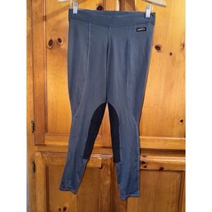 Kerrits Breeches Pants Women's M Equestrian Horseback Riding Gray Fitted Tights